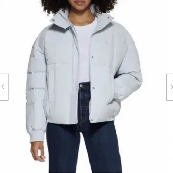 Women’s Levi’s Air Blue Puffer Jacket - Picture 3 of 10